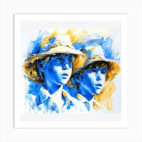 Boys In Blue Art Print