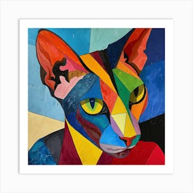 Kisha2849 Picasso Style Hairless Cat No Negative Space Full Pag Ec6e56da E350 4f33 Adb5 3557459730c9 Art Print