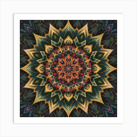 Abstract Mandala Art Print