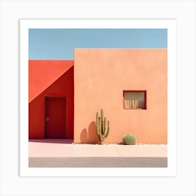 Mexican Minimalisim Style House Summer Photography Art Print