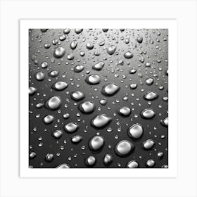 Raindrops On A Window 6 Art Print