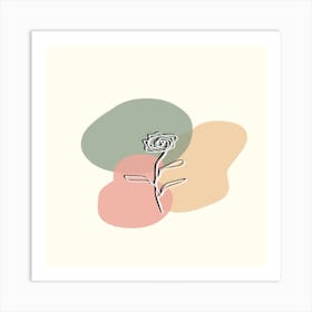 Rose Flower Art Print