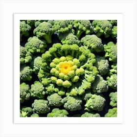 Florets Of Broccoli 27 Art Print