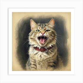 Roaring Cat 2 Art Print