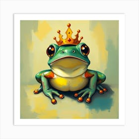 Frog With Crown Poster