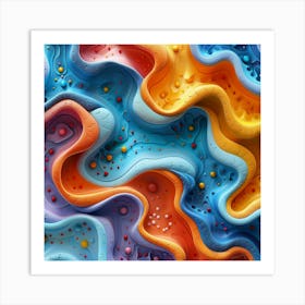 Abstract Colorful Abstract Background 1 Art Print