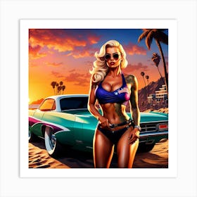 Sexy Blonde Art Print