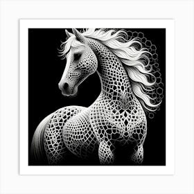 Abstract Horse 13 Art Print