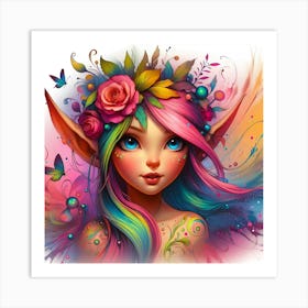 Elven Girl 2 Art Print