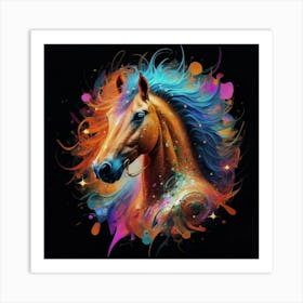 Horse Painting Art Print