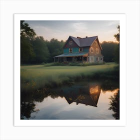 House By The Pond 14 Art Print