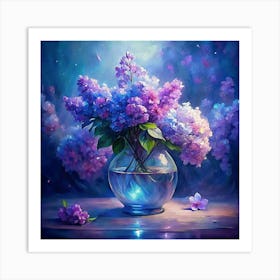 Lilacs In A Vase Art Print