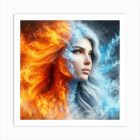 Fire And Ice 2 Art Print