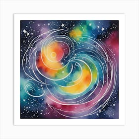 Galaxy Canvas Print Art Print