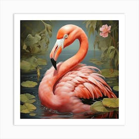 Pink Flamingo 1 Art Print