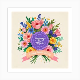 Happy Mom Art Print