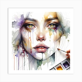 Watercolor Painting Art Print