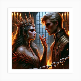 Ignis Luporum Queen Sorath Confesses Love Art Print