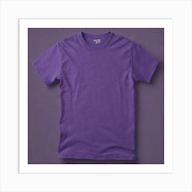 Purple T - Shirt 1 Art Print