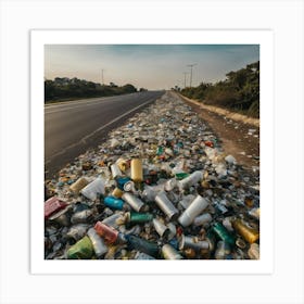 Garbage On The Road 6 Art Print