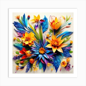 Paper Flowers 2 Art Print