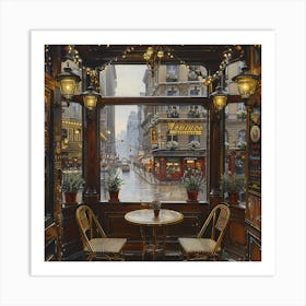 Paris Cafe Art Print