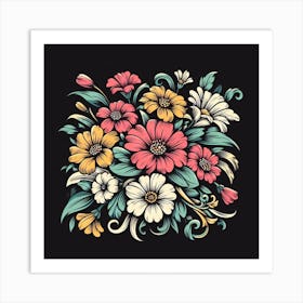 Floral Bouquet Art Print