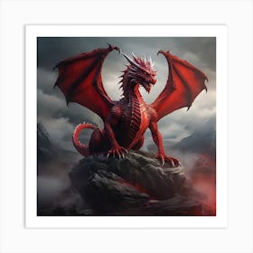 Red Dragon 1 Art Print