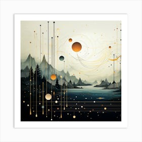 Eclectic Echoes Abstract Expressionists Resonance Art Print