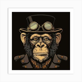 Steampunk Monkey 20 Art Print