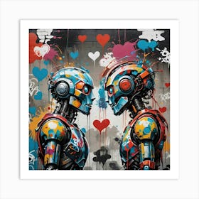 Robot Love Art Print