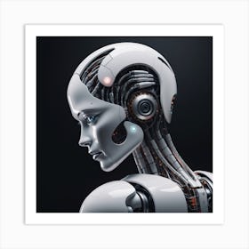 Cyborg Woman 44 Art Print