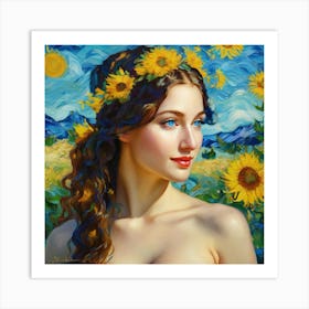 Sunflowers vj Art Print