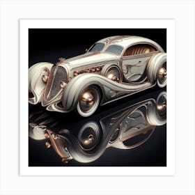 Art Nouveau Car Art Print