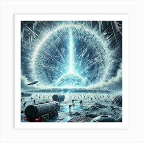 A Futuristic Sci Fi Depiction Of The Activation Of Art Print