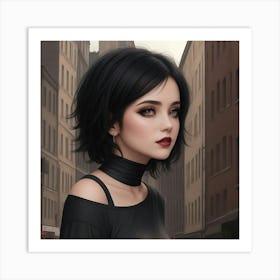 The allure of the urban Goth Art Print