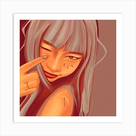 Asian Girl Art Print