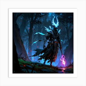 Demon In The Forest Art Print