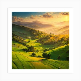 Deep Valleys 5 Art Print