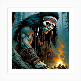 Indian Warrior yuh Art Print