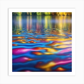 Forest Lake Reflections Art Print