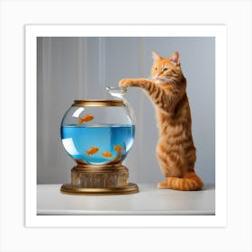 Goldfish In A Bowl 19 Art Print