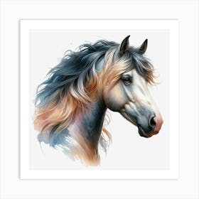 Horse Head Painting Art Print