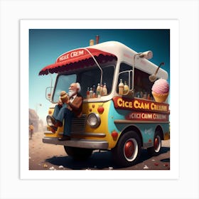 Ice Cream Truck 2 Art Print