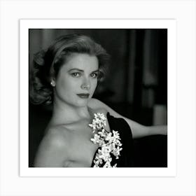 Portrait Of Grace Kelly Art Print