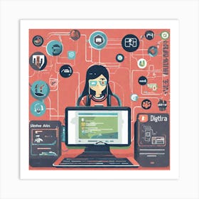 Digital Literacy Art Print