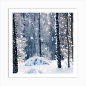 Snowy Forest 3 Art Print