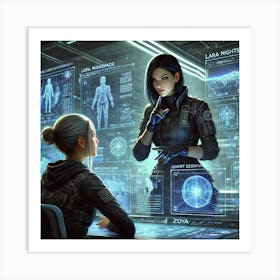 Lara Mentorship Espionage Skill Art Print