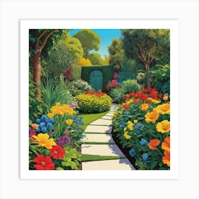 Garden Path 14 Art Print