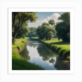 Landscape Painting 152 Art Print